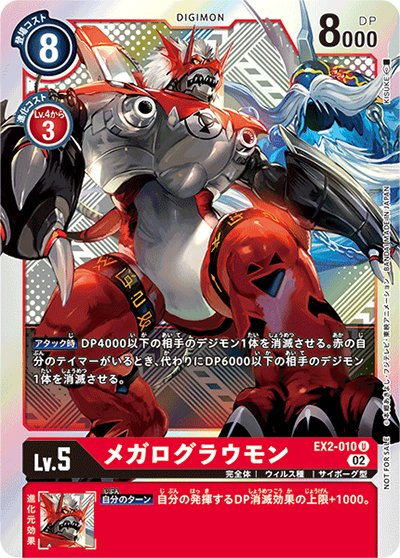 メガログラウモン（P-U / 2022年8月開催テイマーバトル優勝記念カード）