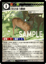 付き添う雌鹿