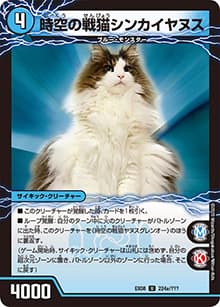 時空の戦猫シンカイヤヌス/時空の戦猫ヤヌスグレンオー（DMEX-08 224/??? U / 謎のブラックボックスパック / 超天篇）