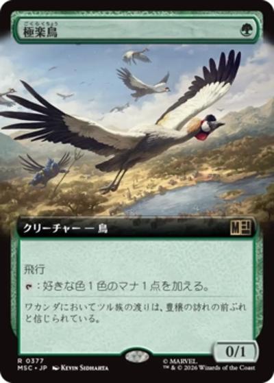 極楽鳥/Birds of Paradise（拡張アート版）（MSC 0377 レア / マーベル スーパー・ヒーローズ 統率者）