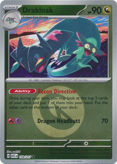 Drakloak（ASC 159/217 Common (Energy Foil) / Ascended Heroes / Mega）