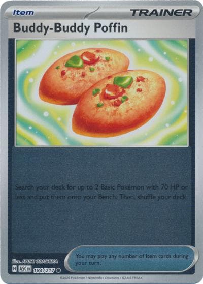 Buddy-Buddy Poffin（ASC 184/217 Common (Reverse Foil) / Ascended Heroes / Mega）