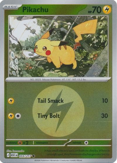 Pikachu（ASC 055/217 Common (Energy Foil) / Ascended Heroes / Mega）