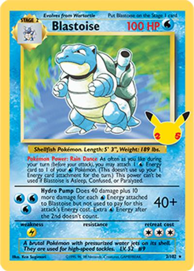 Blastoise（Reverse Holo / Celebrations: Classic Collection）