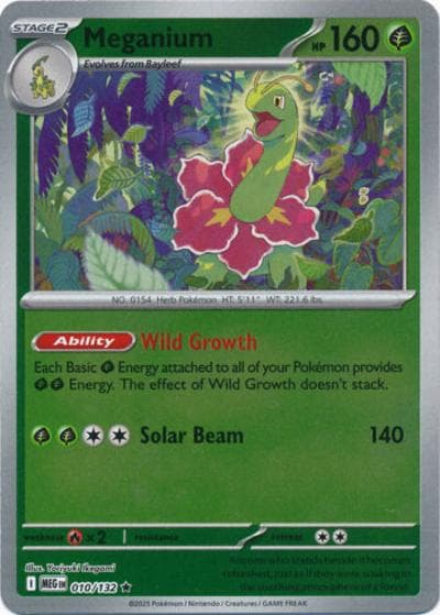 Meganium（MEG 010/132 Reverse Holo / Mega Evolution / Mega）