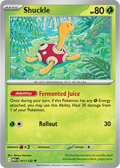 Shuckle（MEG 011/132 Uncommon / Mega Evolution / Mega）
