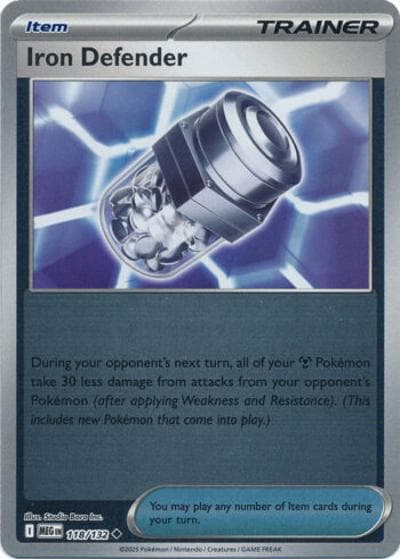 Iron Defender（MEG 118/132 Reverse Holo / Mega Evolution / Mega）