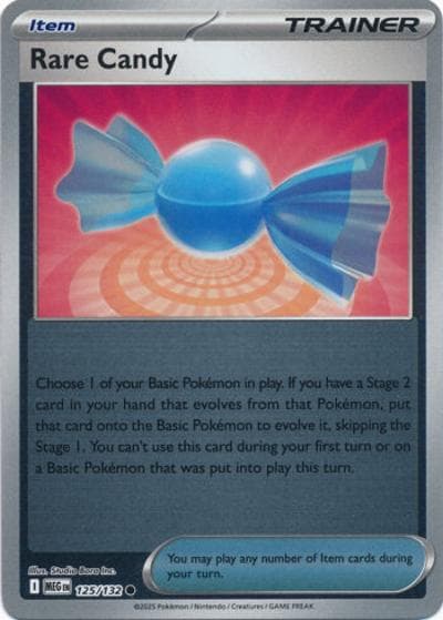 Rare Candy（MEG 125/132 Reverse Holo / Mega Evolution / Mega）