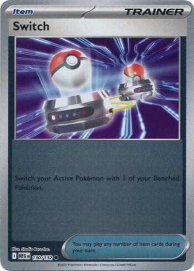 Switch（MEG 130/132 Reverse Holo / Mega Evolution / Mega）