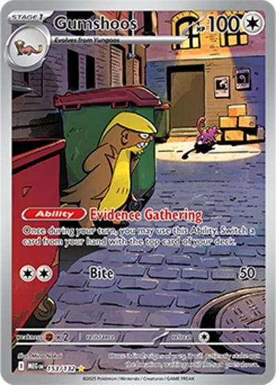 Gumshoos（MEG 153/132 Illustration Rare / Mega Evolution / Mega）
