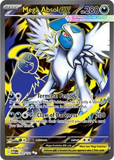 Mega Absol ex（MEG 161/132 Ultra Rare / Mega Evolution / Mega）