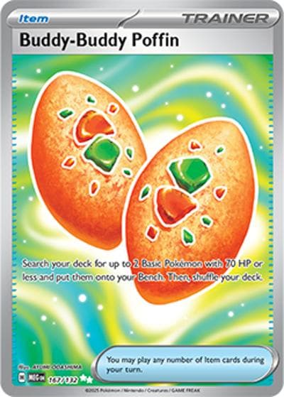 Buddy-Buddy Poffin（MEG 167/132 Ultra Rare / Mega Evolution / Mega）
