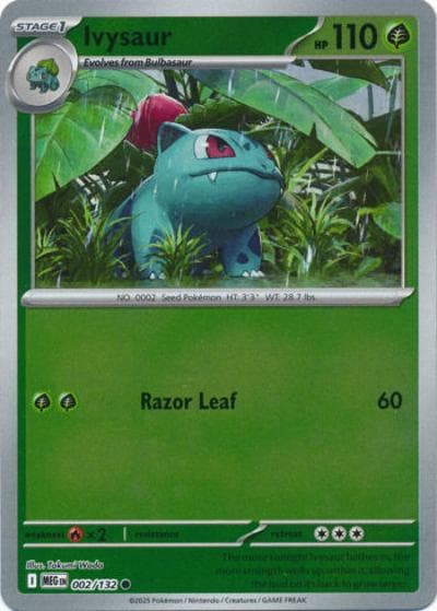 Ivysaur（MEG 002/132 Reverse Holo / Mega Evolution / Mega）