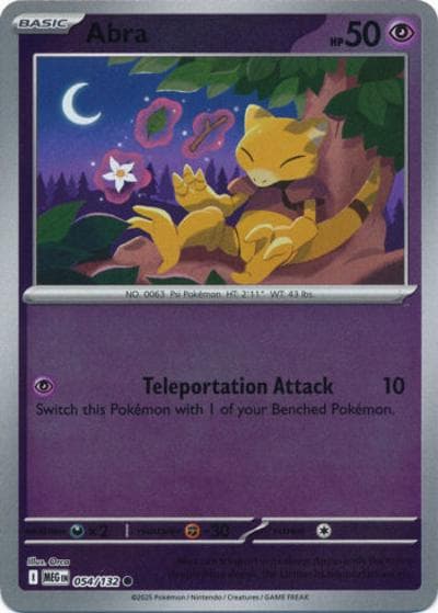 Abra（MEG 054/132 Reverse Holo / Mega Evolution / Mega）