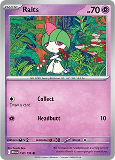 Ralts（MEG 058/132 Common / Mega Evolution / Mega）