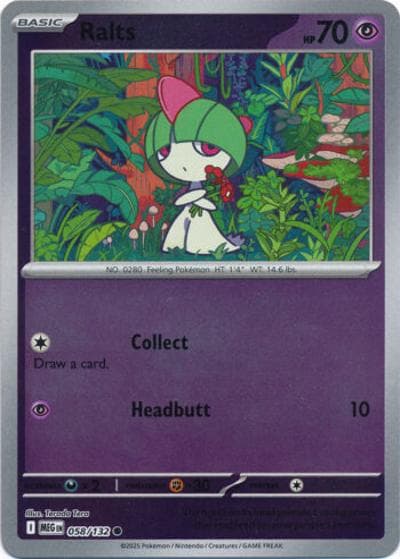 Ralts（MEG 058/132 Reverse Holo / Mega Evolution / Mega）