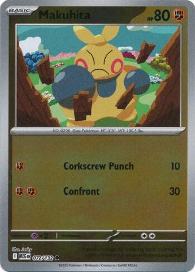Makuhita（MEG 072/132 Reverse Holo / Mega Evolution / Mega）
