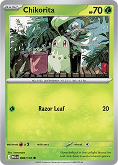 Chikorita（MEG 008/132 Common / Mega Evolution / Mega）