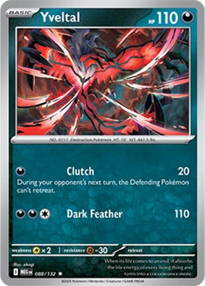 Yveltal（MEG 088/132 Rare / Mega Evolution / Mega）