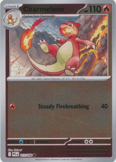 Charmeleon（PFL 012/094 Reverse Holo / Phantasmal Flames / Mega）
