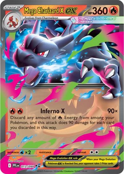 Mega Charizard X ex（PFL 013/094 Double Rare / Phantasmal Flames / Mega）