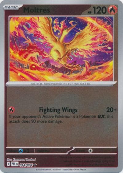 Moltres（PFL 014/094 Reverse Holo / Phantasmal Flames / Mega）