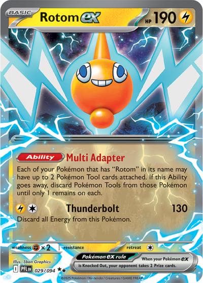 Rotom ex（PFL 029/094 Double Rare / Phantasmal Flames / Mega）