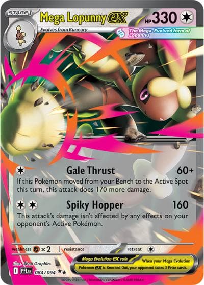 Mega Lopunny ex（PFL 084/094 Double Rare / Phantasmal Flames / Mega）
