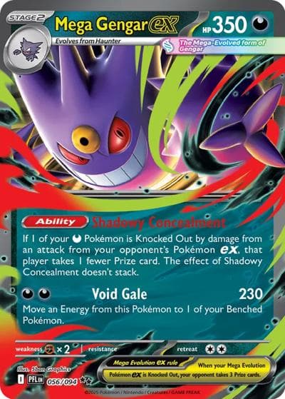 Mega Gengar ex（PFL 056/094 Double Rare / Mega Battle Deck Mega Gengar ex / Mega）