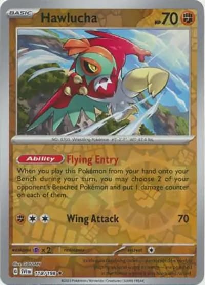 Hawlucha（SVI 118/198 Reverse Holo / Scarlet & Violet / Scarlet & Violet）