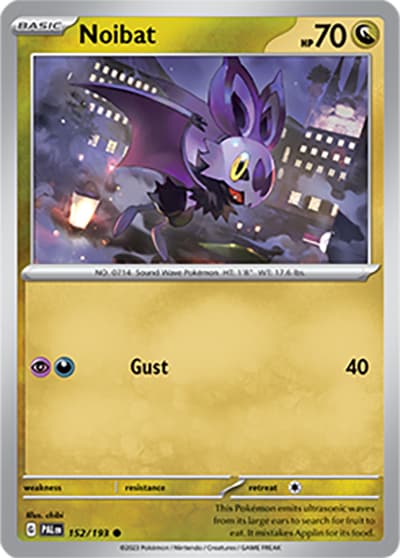 Noibat（PAL 152/193 Common / Paldea Evolved / Scarlet & Violet）