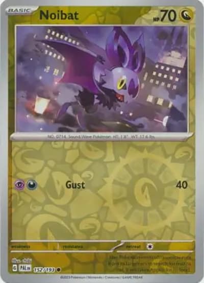 Noibat（PAL 152/193 Reverse Holo / Paldea Evolved / Scarlet & Violet）