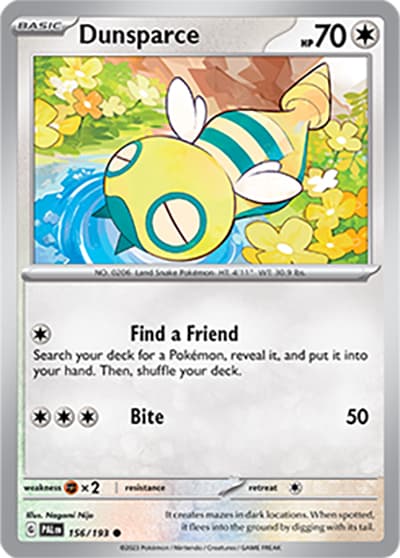 Dunsparce（PAL 156/193 Common / Paldea Evolved / Scarlet & Violet）