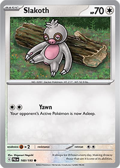 Slakoth（PAL 160/193 Common / Paldea Evolved / Scarlet & Violet）