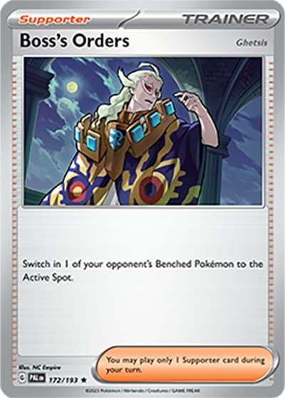 Boss's Orders（Ghetsis）（PAL 172/193 Rare / Paldea Evolved / Scarlet & Violet）