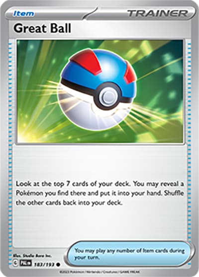Great Ball（PAL 183/193 Common / Paldea Evolved / Scarlet & Violet）