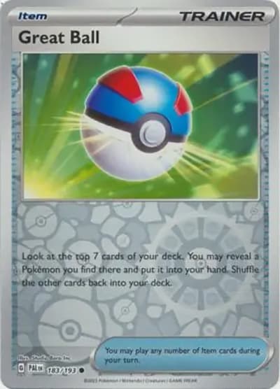 Great Ball（PAL 183/193 Reverse Holo / Paldea Evolved / Scarlet & Violet）