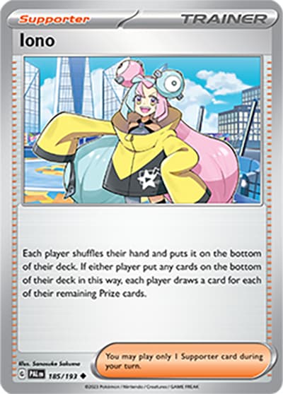 Iono（PAL 185/193 Uncommon / Paldea Evolved / Scarlet & Violet）