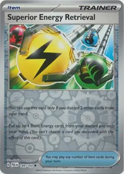 Superior Energy Retrieval（PAL 189/193 Reverse Holo / Paldea Evolved / Scarlet & Violet）
