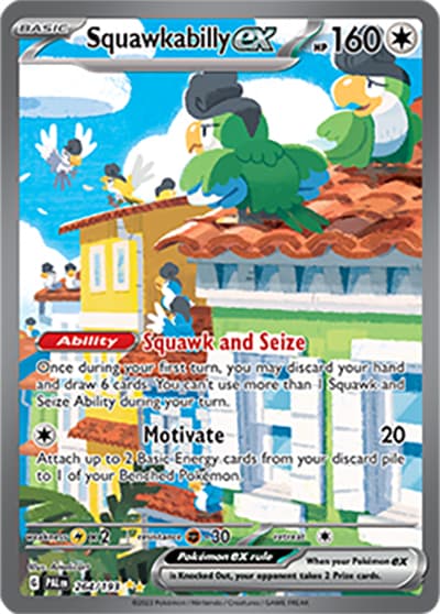 Squawkabilly ex（PAL 264/193 Special Illustration Rare / Paldea Evolved / Scarlet & Violet）