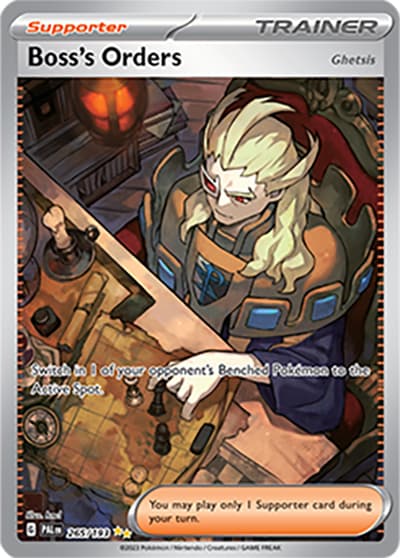 Boss's Orders（Ghetsis）（PAL 265/193 Special Illustration Rare / Paldea Evolved / Scarlet & Violet）
