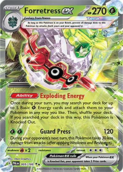 Forretress ex（PAL 005/193 Double Rare / Paldea Evolved / Scarlet & Violet）