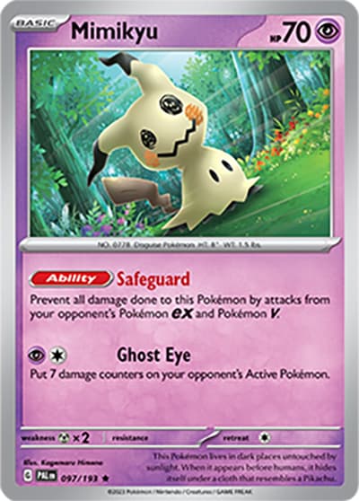 Mimikyu（PAL 097/193 Rare / Paldea Evolved / Scarlet & Violet）