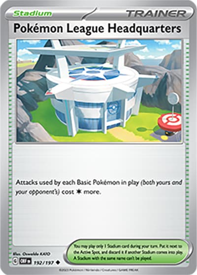 Pokémon League Headquarters（OBF 192/197 Uncommon / Obsidian Flames / Scarlet & Violet）