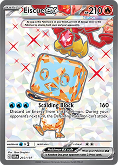 Eiscue ex（OBF 210/197 Ultra Rare / Obsidian Flames / Scarlet & Violet）