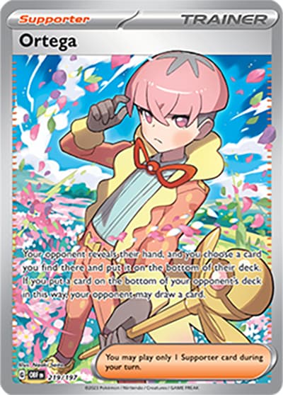 Ortega（OBF 219/197 Ultra Rare / Obsidian Flames / Scarlet & Violet）