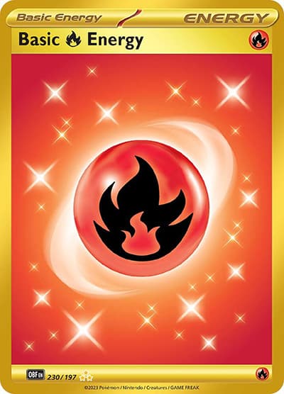 Basic Fire Energy（OBF 230/197 Hyper Rare / Obsidian Flames / Scarlet & Violet）