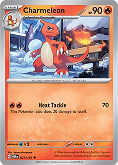 Charmeleon（OBF 027/197 Uncommon / Obsidian Flames / Scarlet & Violet）