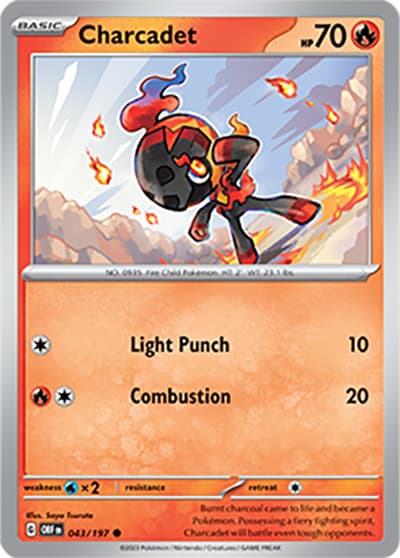 Charcadet（OBF 043/197 Common / Obsidian Flames / Scarlet & Violet）