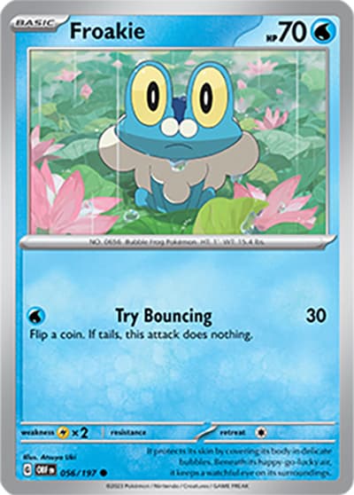 Froakie（OBF 056/197 Common / Obsidian Flames / Scarlet & Violet）